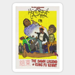 THE DAMN LEGEND OF KUNG FU KENNY Sticker